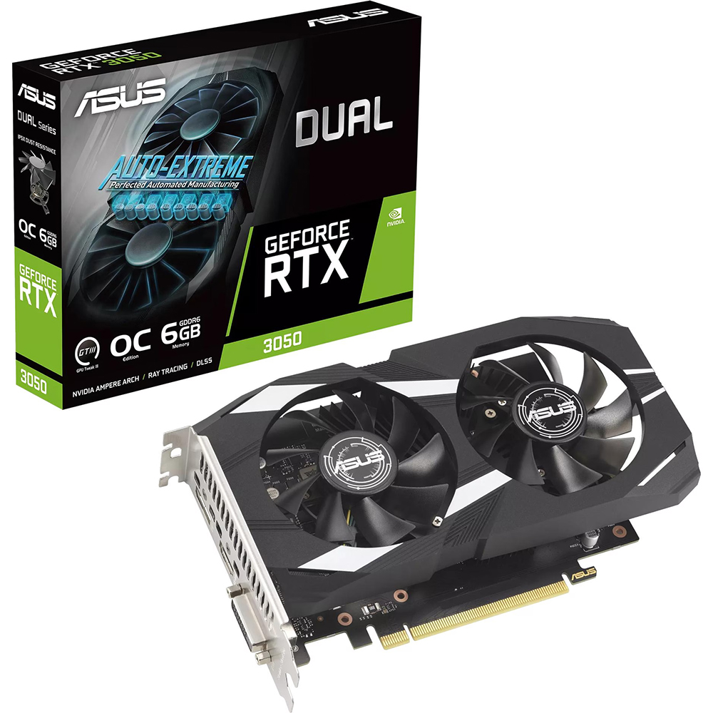 Bild von ASUS Grafikkarte Dual GeForce RTX 3050 OC 6GB