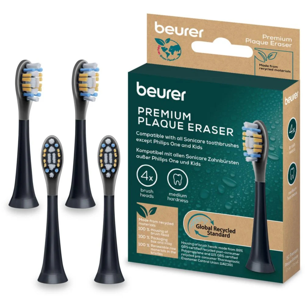 Bild von Beurer Ersatz-Aufsteckbürsten SC Premium Plaque Eraser 4er-Packung
