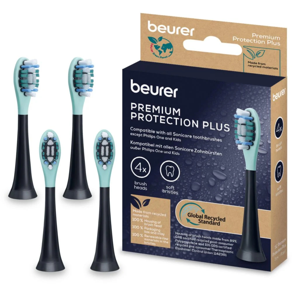 Bild von Beurer Ersatz-Aufsteckbürsten SC Premium Protection Plus 4er-Packung