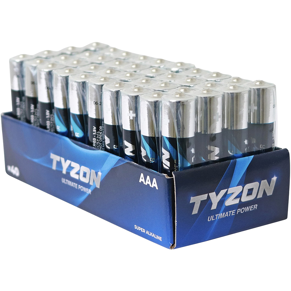 Bild von Tyzon Alkaline-Batterien AAA 40er-Pack