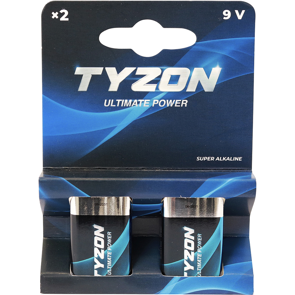 Bild von Tyzon 9 V Super Alkaline Batterien 2er-Pack