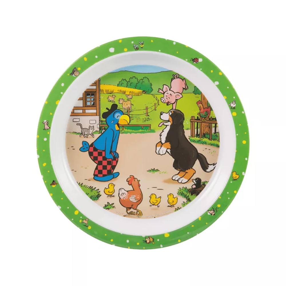 Bild von Berndorf Teller Melamin Globi auf dem Bauernhof