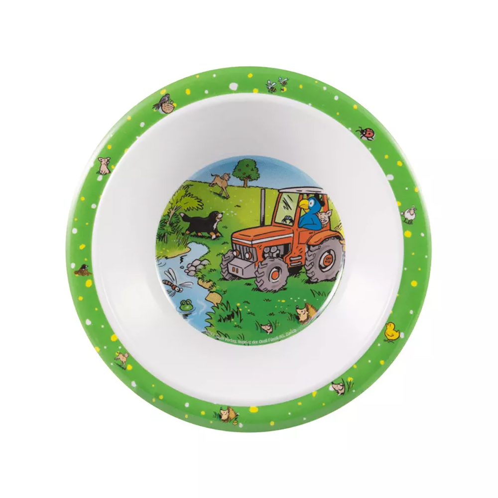 Bild von Berndorf Schüsselchen Melamin Globi auf dem Bauernhof