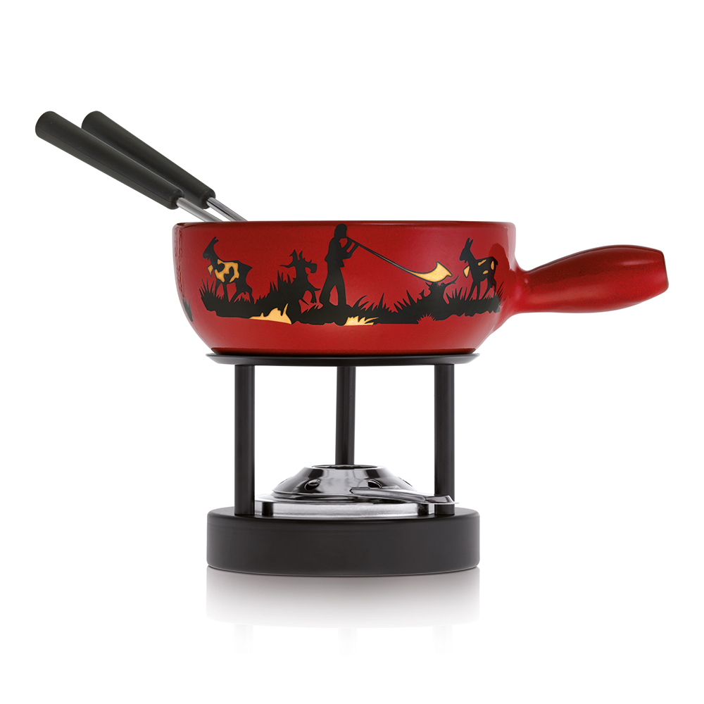 Bild von Kuhn Rikon Käsefonduegarnitur Mini Alphornbläser 16 cm