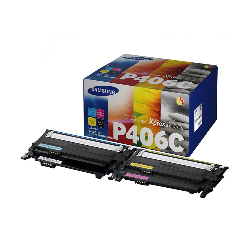 Picture of Samsung Toner Rainbow Kit CLT-P406C CMYBK , 1000/1500 Seiten