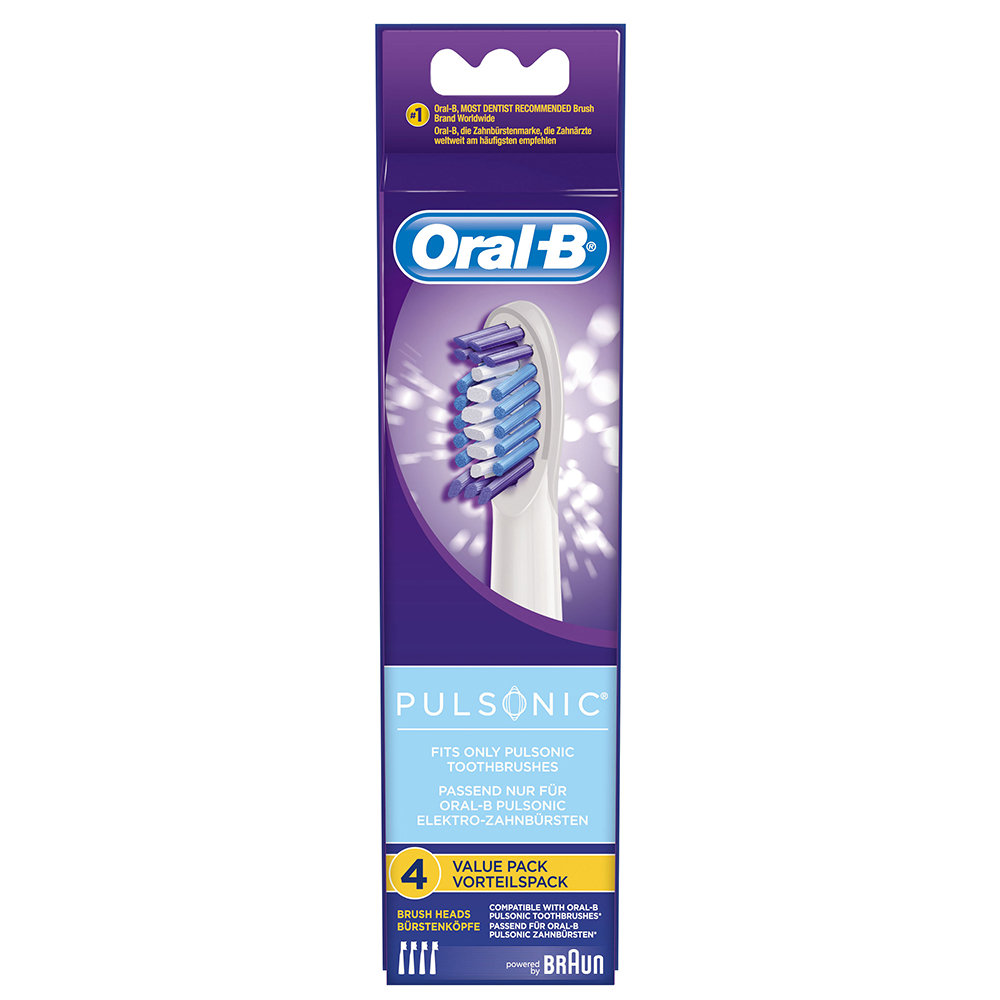 Bild von Oral-B Ersatz-Aufsteckbürsten Pulsonic 4er-Packung