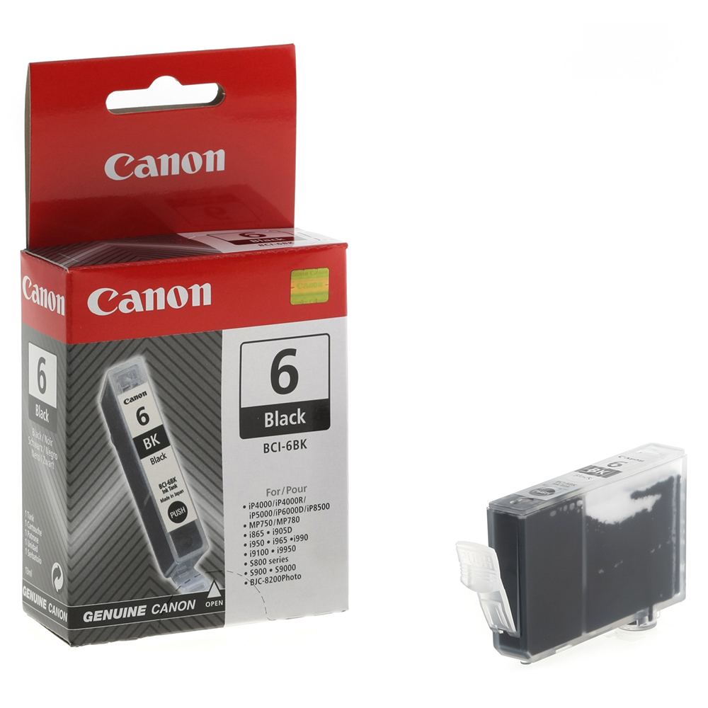 Bild von Canon Tintenpatrone BCI-6BK schwarz, 210 Seiten