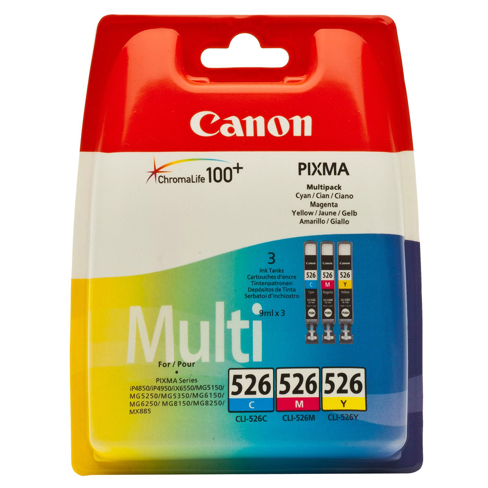 Picture of Canon Tintenpatrone CLI-526 Multipack CMY, 3 x 9ml